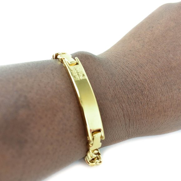 GIVENCHY: Gold, Metal "4G" Logo ID Bracelet (nr) Unisex - Picture 7 of 7